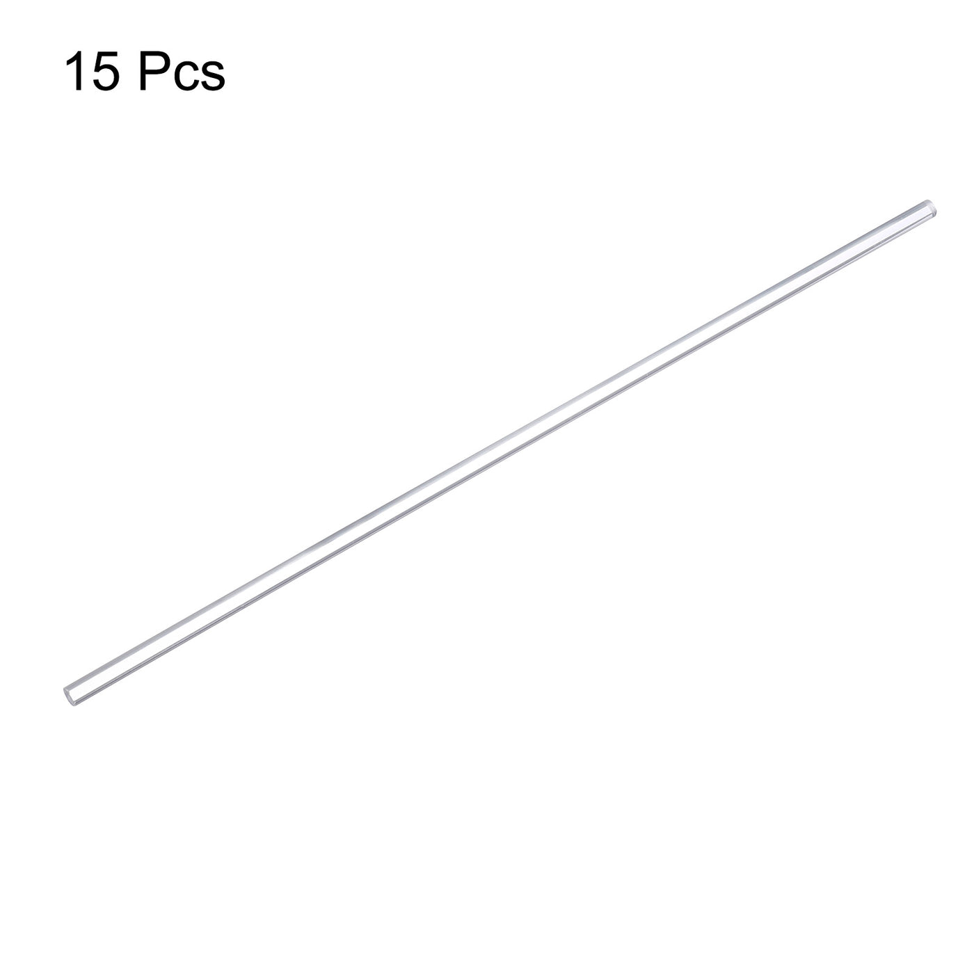 Harfington Acrylic Round Rod,6mm Diameter 12-inch Length,Clear,Solid Plastic PMMA Bar Stick Acrylic Dowel Rods for DIY Crafts Lighting Fixture Handicraft 15pcs