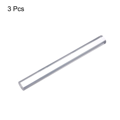 Harfington Acrylic Round Rod,25mm Diameter 10-inch Length,Clear,Solid Plastic PMMA Bar Stick Acrylic Dowel Rods for DIY Crafts Lighting Fixture Handicraft 3pcs