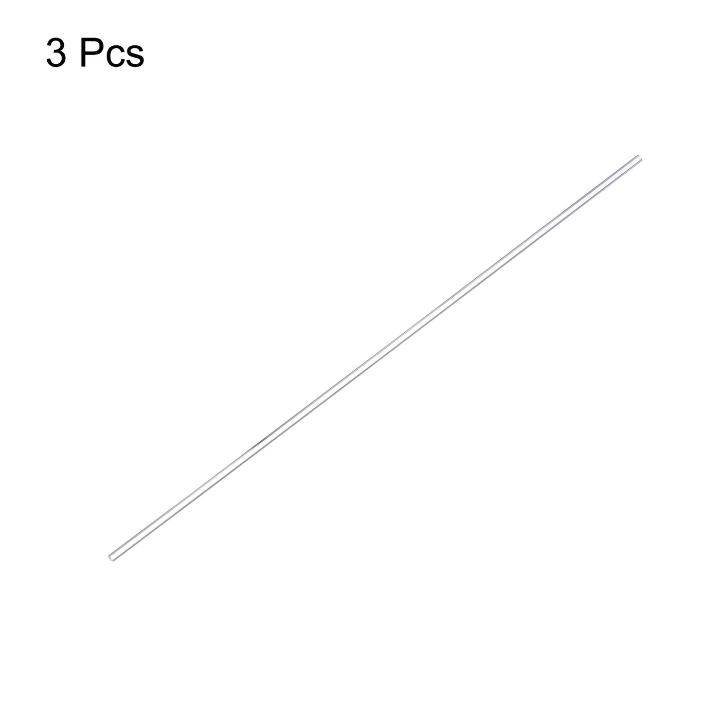 Harfington Acrylic Round Rod,3mm Diameter 10-inch Length,Clear,Solid Plastic PMMA Bar Stick Acrylic Dowel Rods for DIY Crafts Lighting Fixture Handicraft 120pcs