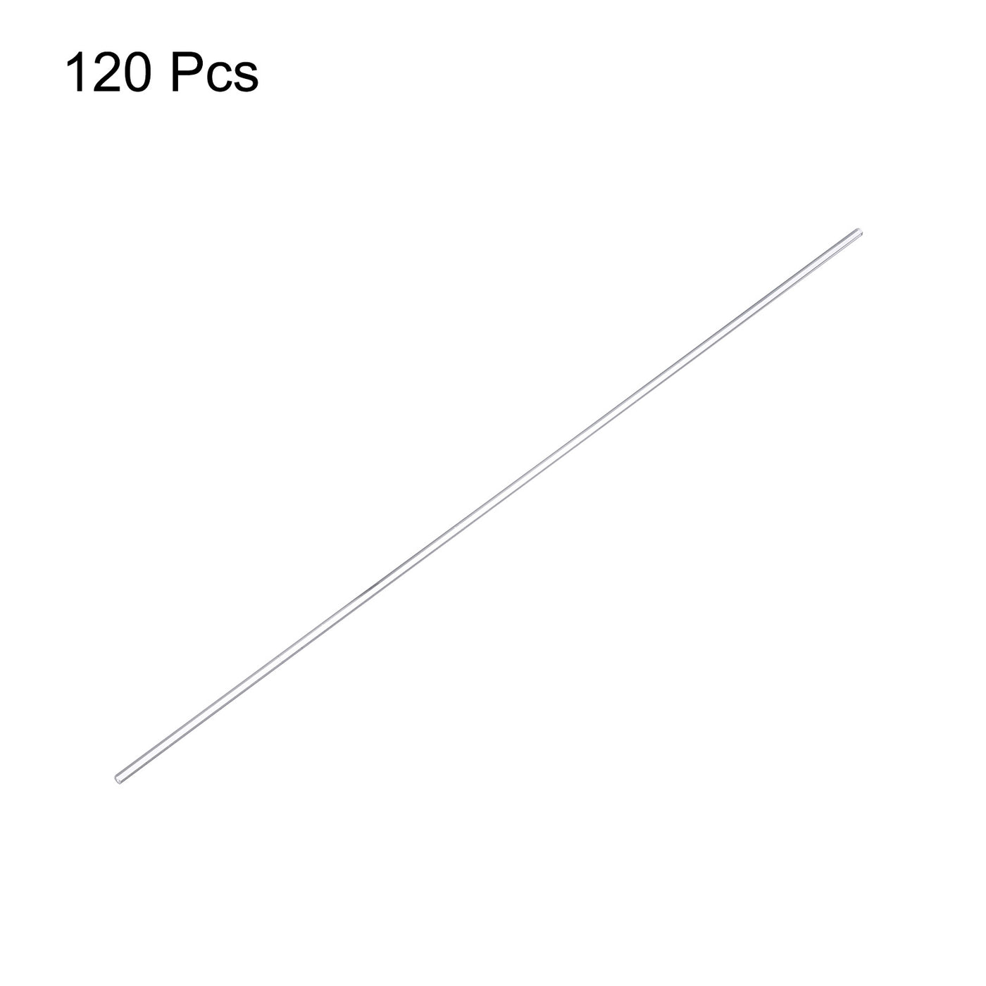 Harfington Acrylic Round Rod,3mm Diameter 12-inch Length,Clear,Solid Plastic PMMA Bar Stick Acrylic Dowel Rods for DIY Crafts Lighting Fixture Handicraft 120pcs