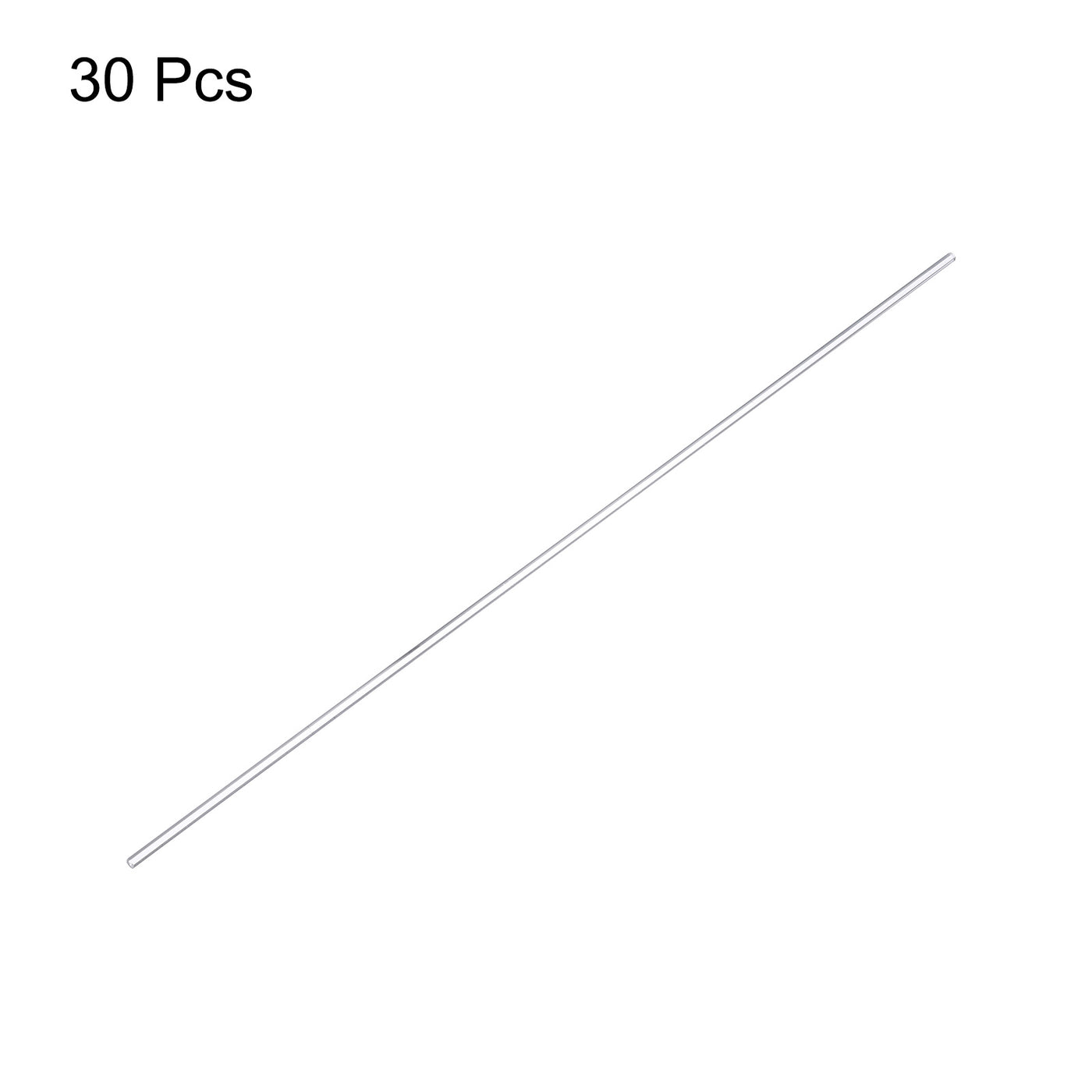 Harfington Acrylic Round Rod,3mm Diameter 12-inch Length,Clear,Solid Plastic PMMA Bar Stick Acrylic Dowel Rods for DIY Crafts Lighting Fixture Handicraft 30pcs