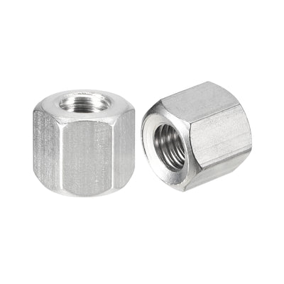 uxcell Uxcell M8 x 1.25-Pitch 12mm Length Coupling Nuts, 8pcs 304 Stainless Steel Nuts