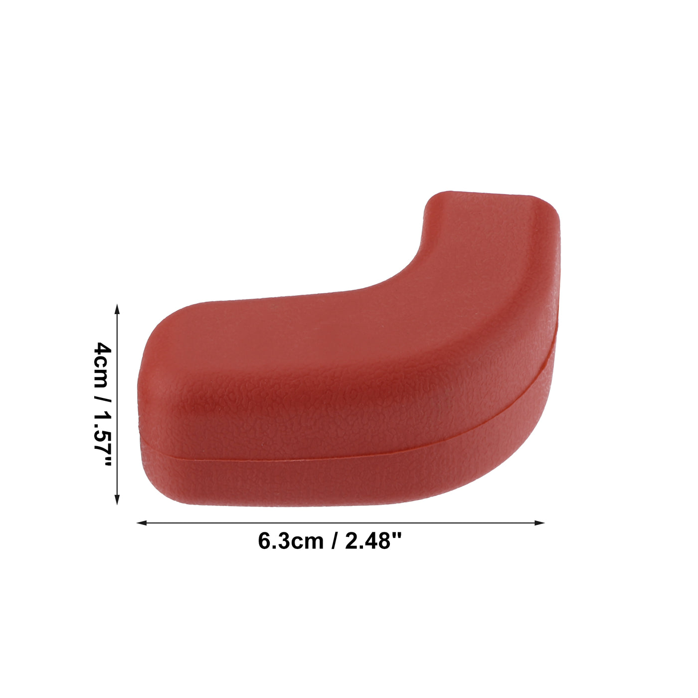 ACROPIX Car Front Bumper Tow Hook Protective Cover Fit for Jeep Wrangler JK JL 2007-2022 - Pack of 2 Red