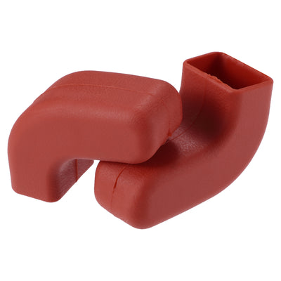 Harfington Car Front Bumper Tow Hook Protective Cover Fit for Jeep Wrangler JK JL 2007-2022 - Pack of 2 Red