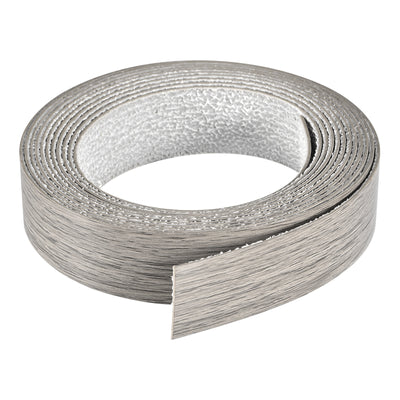 uxcell Uxcell Edge Banding, 7/8 Inch x 9.84ft Pre-Glued Veneer Edging for Furniture Gray Oak