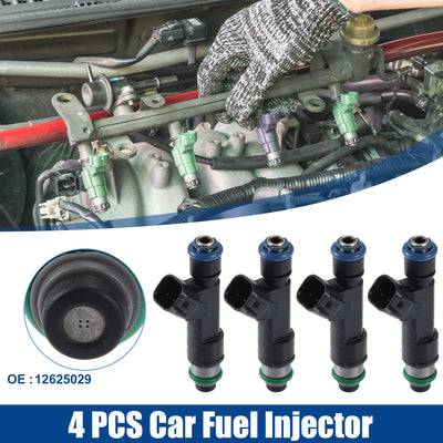 Harfington Car Fuel Injector Nozzle Replacement for Chevrolet Malibu Hybrid, LS, LT, LTZ 2.4L 2008-2012 No.12625029 - Pack of 4