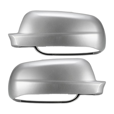 Harfington Rearview Mirror Cover Cap NO.3B1857538B/3B0857538 Side Door Mirror Cover for Volkswagen Jetta 1998-2004 ABS Plastic Silver Tone 1 Pair