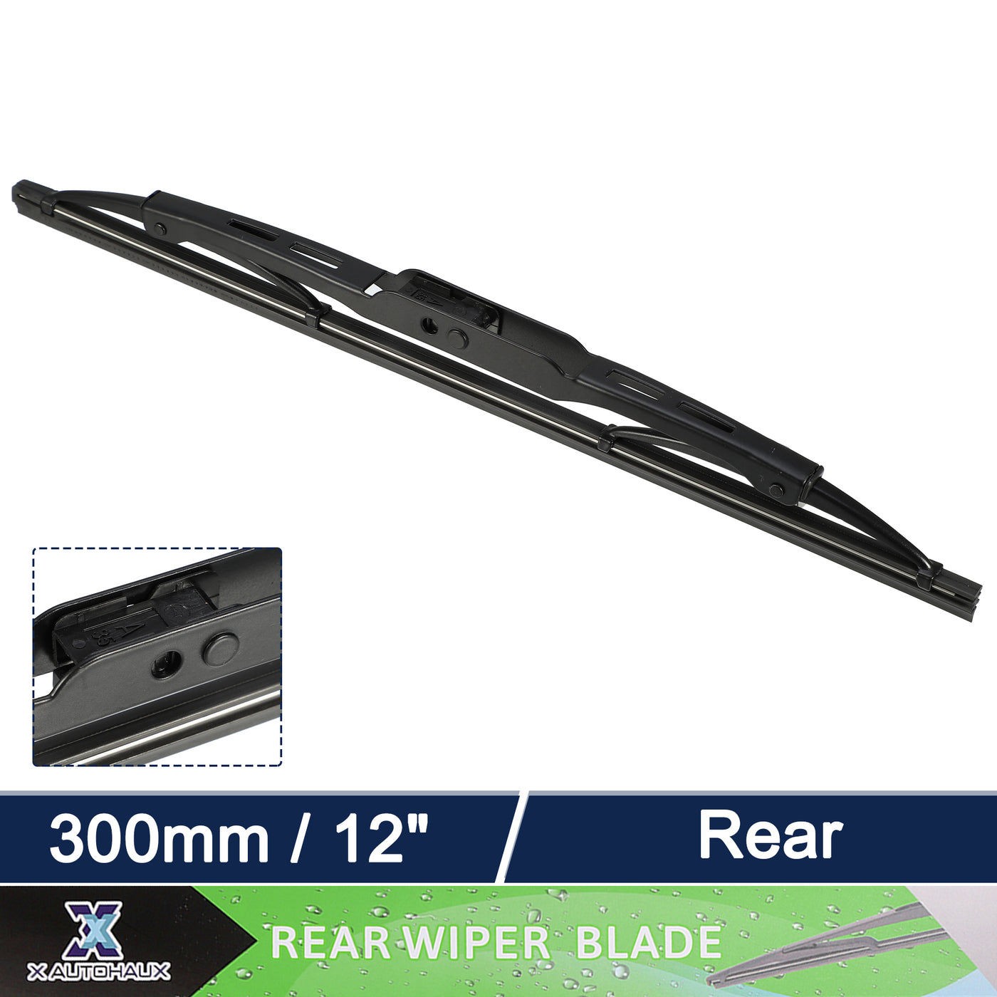 X AUTOHAUX Rear Windshield Wiper Blade 12" for Chevrolet Equinox 2010-2016 for Cadillac SRX 2010-2016 for Cadillac XT5 2016-2020 for All Cars in 7x2.5, 9x3 Hook