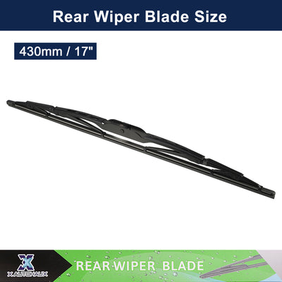 Harfington Rear Windshield Wiper Blade Replacement 17" for Land Rover Range Rover IV 2013 2014 2015 2016 for All Cars in 7x2.5, 9x3 Hook
