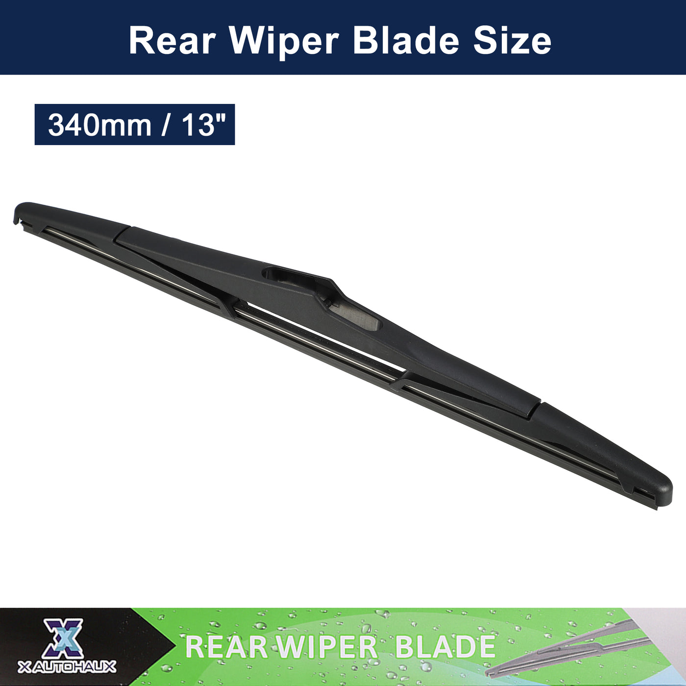 X AUTOHAUX Rear Windshield Wiper Blade Replacement for Jeep Wrangler JK 2007 2008 2009 2010 2011 2012 2013 2014 2015 2016 2017 2018