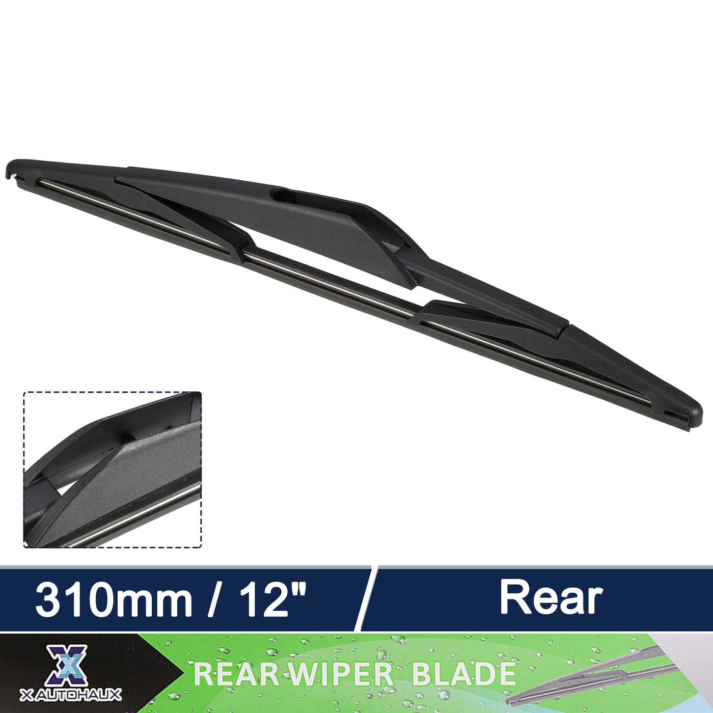 X AUTOHAUX Rear Windshield Wiper Blade Replacement for Mini Cooper One R50 2001-2004 for Mini Cooper R53 2001-2004