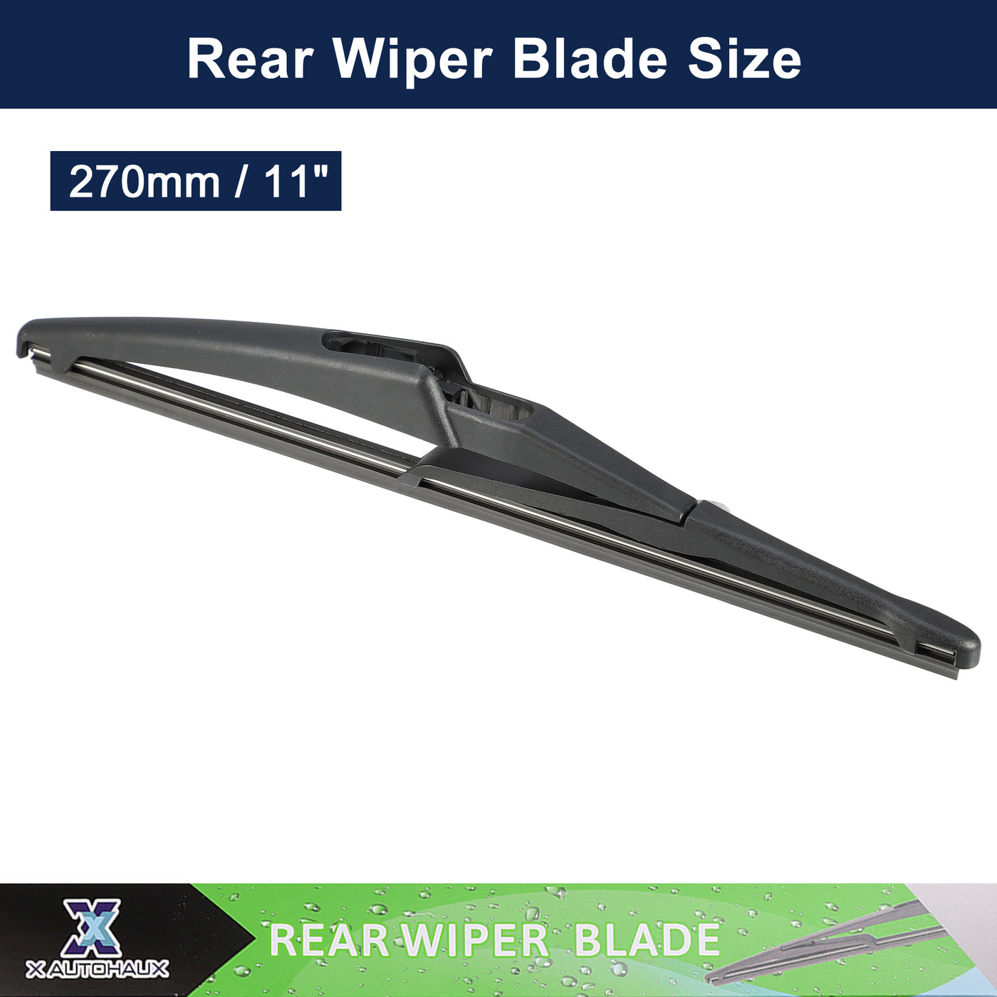 X AUTOHAUX Rear Windshield Wiper Blade Replacement for Jeep Renegade 2015-2021 for Fiat Tipo Hatchback 2015-2022 for Fiat Tipo Station Wagon 2016-2018