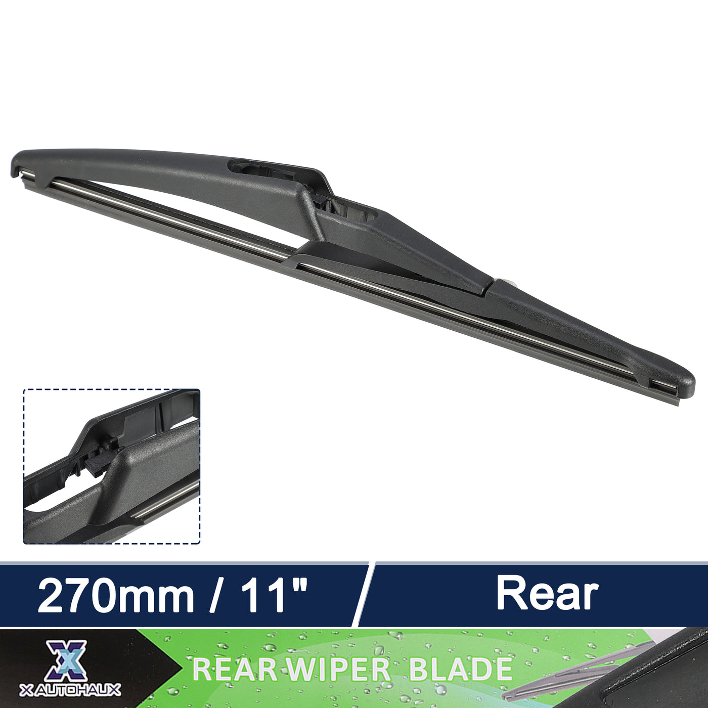 X AUTOHAUX Rear Windshield Wiper Blade Replacement for Jeep Renegade 2015-2021 for Fiat Tipo Hatchback 2015-2022 for Fiat Tipo Station Wagon 2016-2018