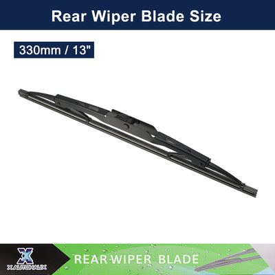 Harfington 13" Rear Windshield Wiper Blade Replacement for Cars with 7x2.5 9x3 Hook for Land Rover Defender 1990-2016 for Land Rover Discovery I 1989-1999 and More Cars
