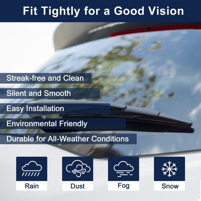 Harfington Rear Windshield Wiper Blade Replacement for Hyundai Santa Fe 2018-2022 for Kia Ceed 2018-2022