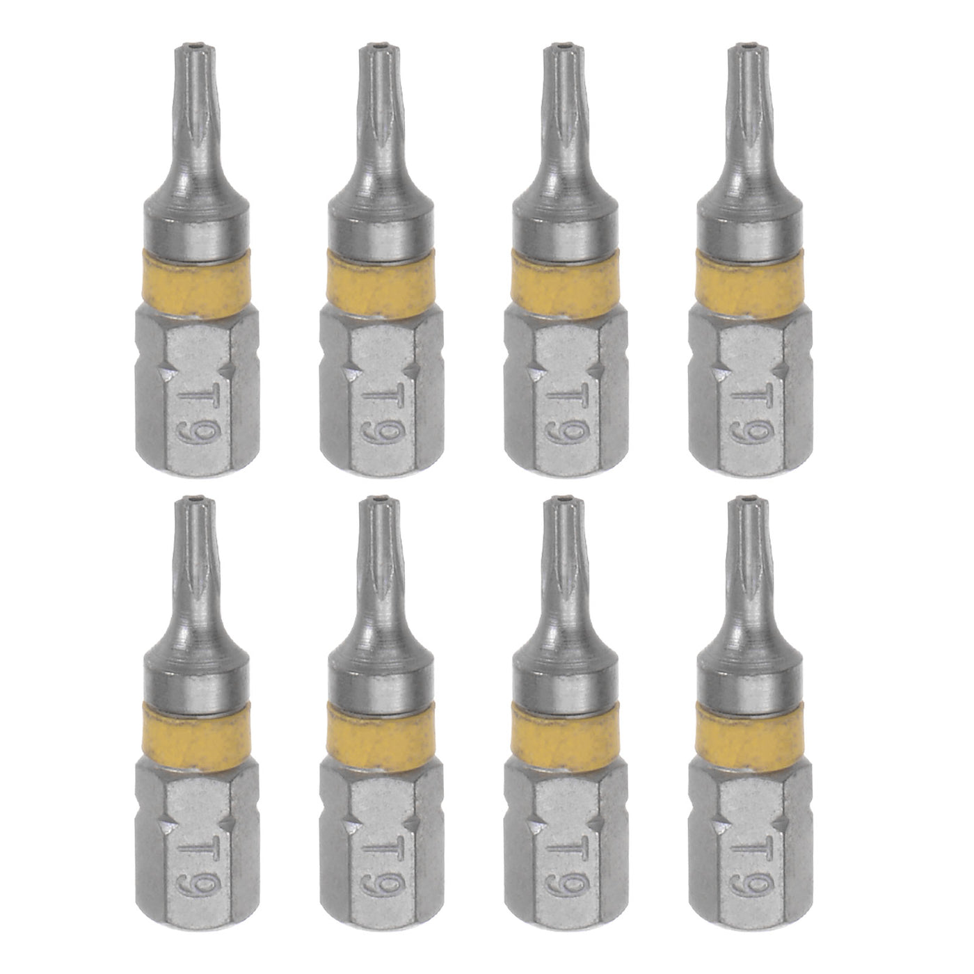 Harfington 8pcs T9 Torx Hex Screwdriver Bit 1/4" Hex Shank Magnetic Power Drill Bits