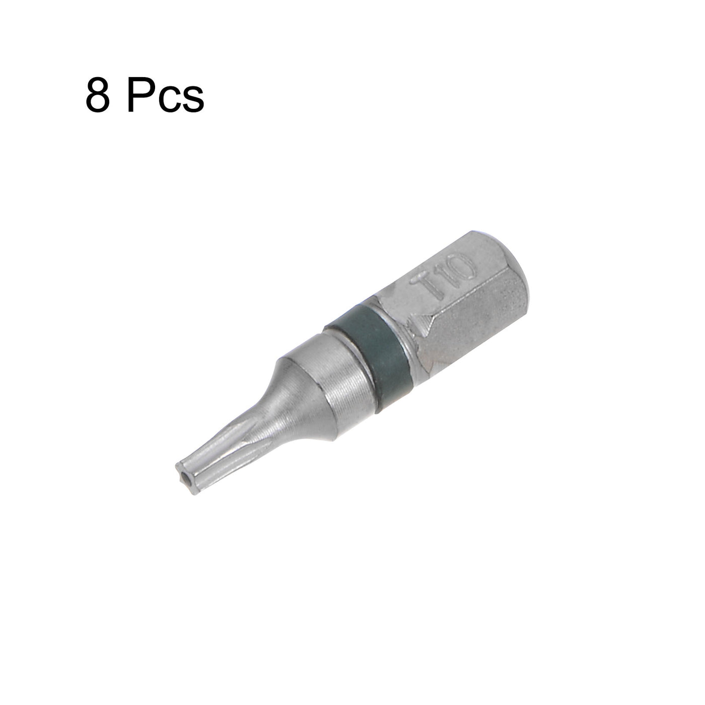 Harfington 8Stk T10 Torx Sechskant Schraubendreher Bit 1/4" Sechskant Schaft 1" Länge S2 Stahl Magnetik Leistung Bohrer