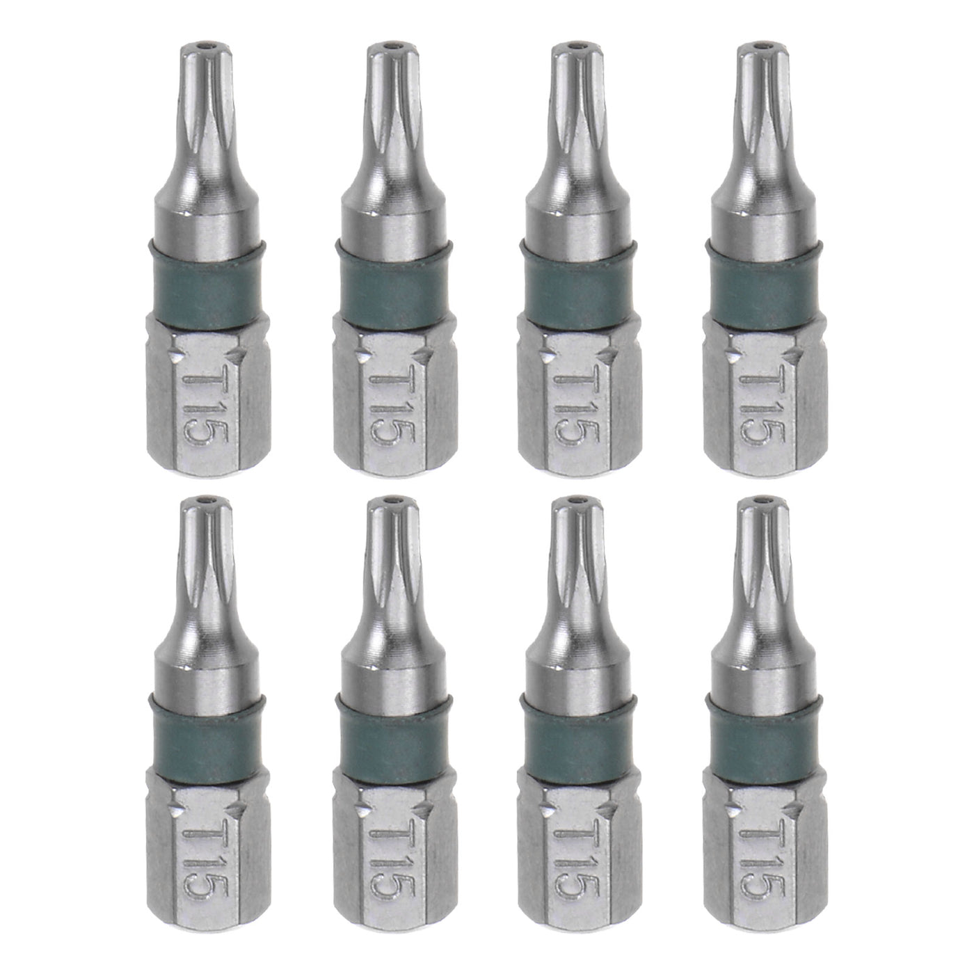 Harfington 8pcs T15 Torx Hex Screwdriver Bit 1/4" Hex Shank Magnetic Power Drill Bits