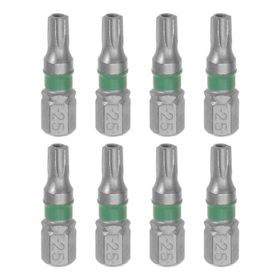 Harfington 8pcs T25 Torx Hex Screwdriver Bit 1/4" Hex Shank Magnetic Power Drill Bits