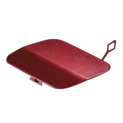 Harfington Car Tow Hook Eye Hole Cover Cap Compatible for Mercedes-Benz C300 Sedan 2016-2018, Durable Plastic Red Rear Bumper