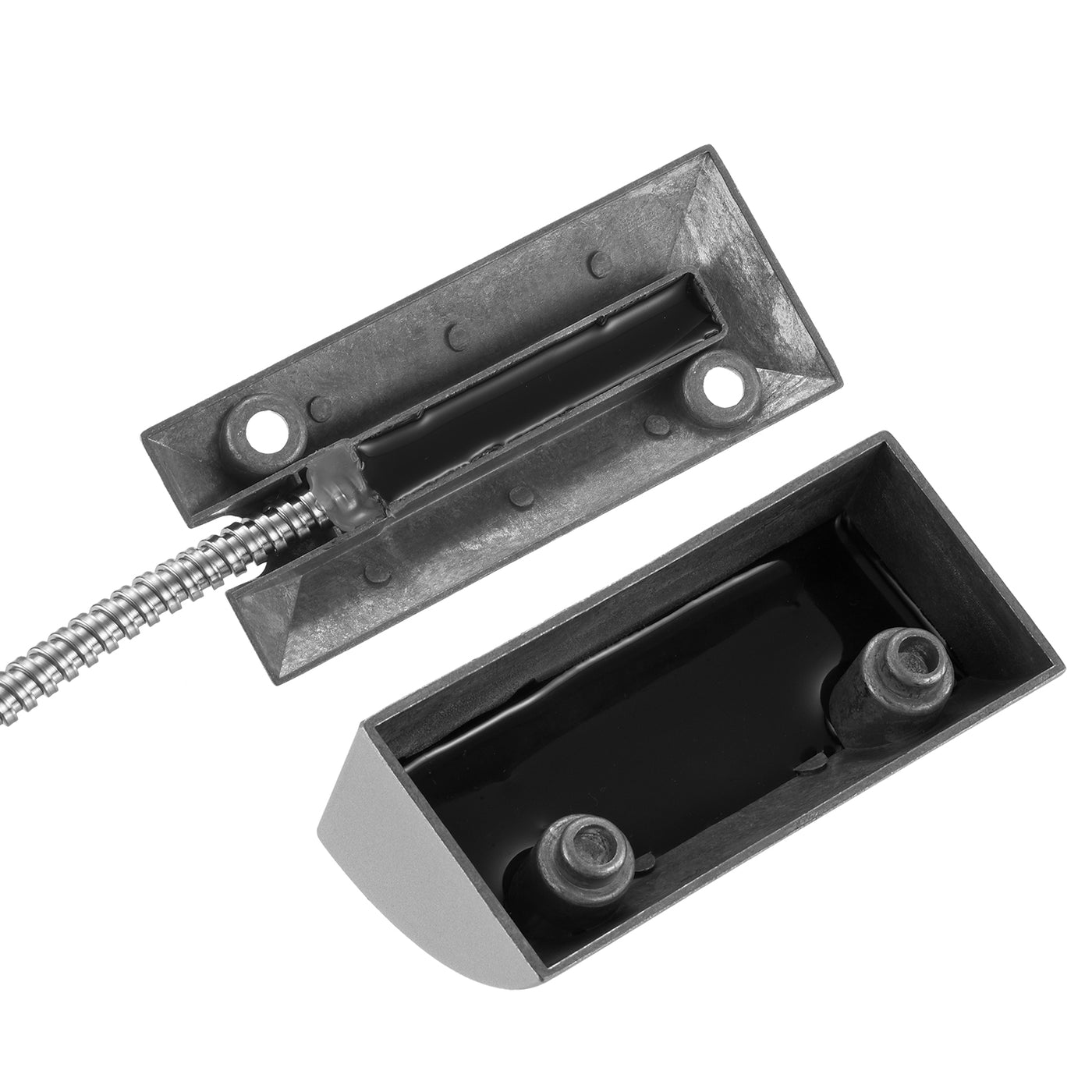 Harfington Garage Door Sensor, NO Wired Magnetic Contacts Switch with Adjustable Bracket