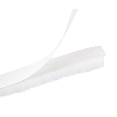 Harfington Uxcell Weather Stripping Brush, 20ft L x 0.3" W x 0.3" H Self-Adhesive Seal Weatherstrip Sweep Brush White for Door Window