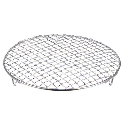 Harfington Round Cooking Rack 10" 201 Stainless Steel Barbecue Grill with 20mm Legs