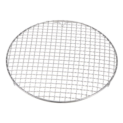 Harfington Round Cooking Rack 12" 201 Stainless Steel Barbecue Grill with 20mm Legs