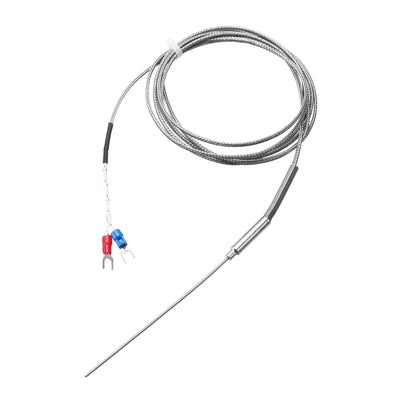 Harfington K Type Thermocouple Temperature Sensor Probe 1.5x100mm 6.6ft Wire 0 to 1000°C(32 to 1832°F) Stainless Steel