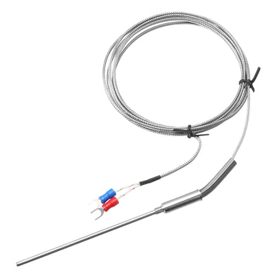 Harfington K Type Thermocouple Temperature Sensor Probe 1/8"x4" 6.6ft Wire 0 to 1000°C(32 to 1832°F) Stainless Steel