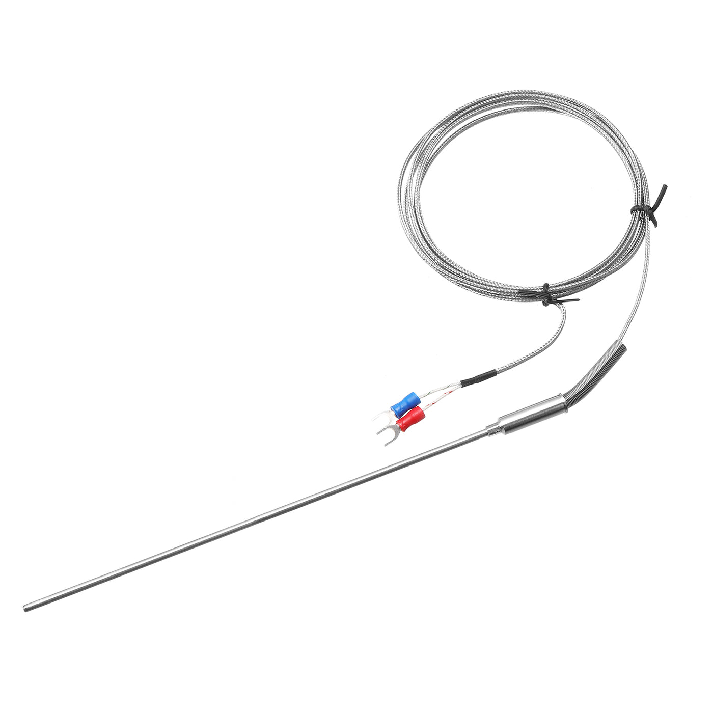 Harfington K Type Thermocouple Temperature Sensor Probe 1/8"x8" 6.6ft Wire 0 to 1000°C(32 to 1832°F) Stainless Steel