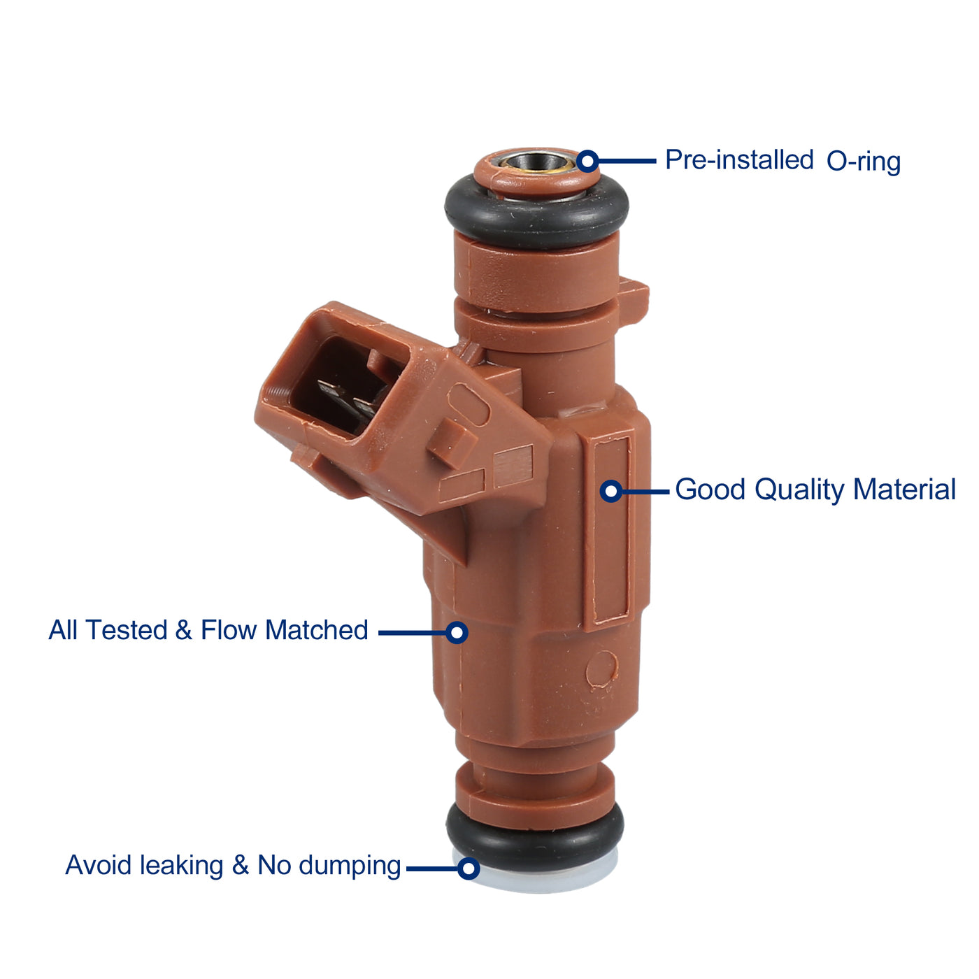 uxcell Uxcell 8pcs Car Fuel Injector Nozzle Replacement for Mercedes-Benz CL500 5.0L 2001-2006