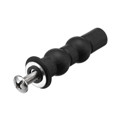 Harfington Uxcell 2 Set M6 Expanding Rubber Bolt Top Nuts Set(Washer Dia: 18mm/0.71")