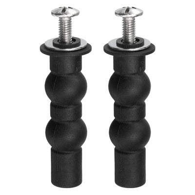 Harfington Uxcell 2 Set M6 Expanding Rubber Bolt Top Nuts Set(Washer Dia: 18mm/0.71")