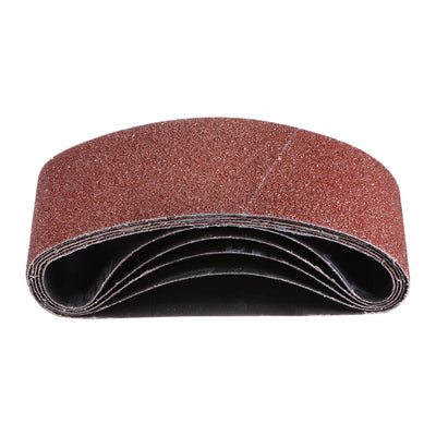 Harfington 5pcs Sanding Belts 3x18" Belt Sander Paper 60 Grit Aluminum Oxide Sandpaper Belt