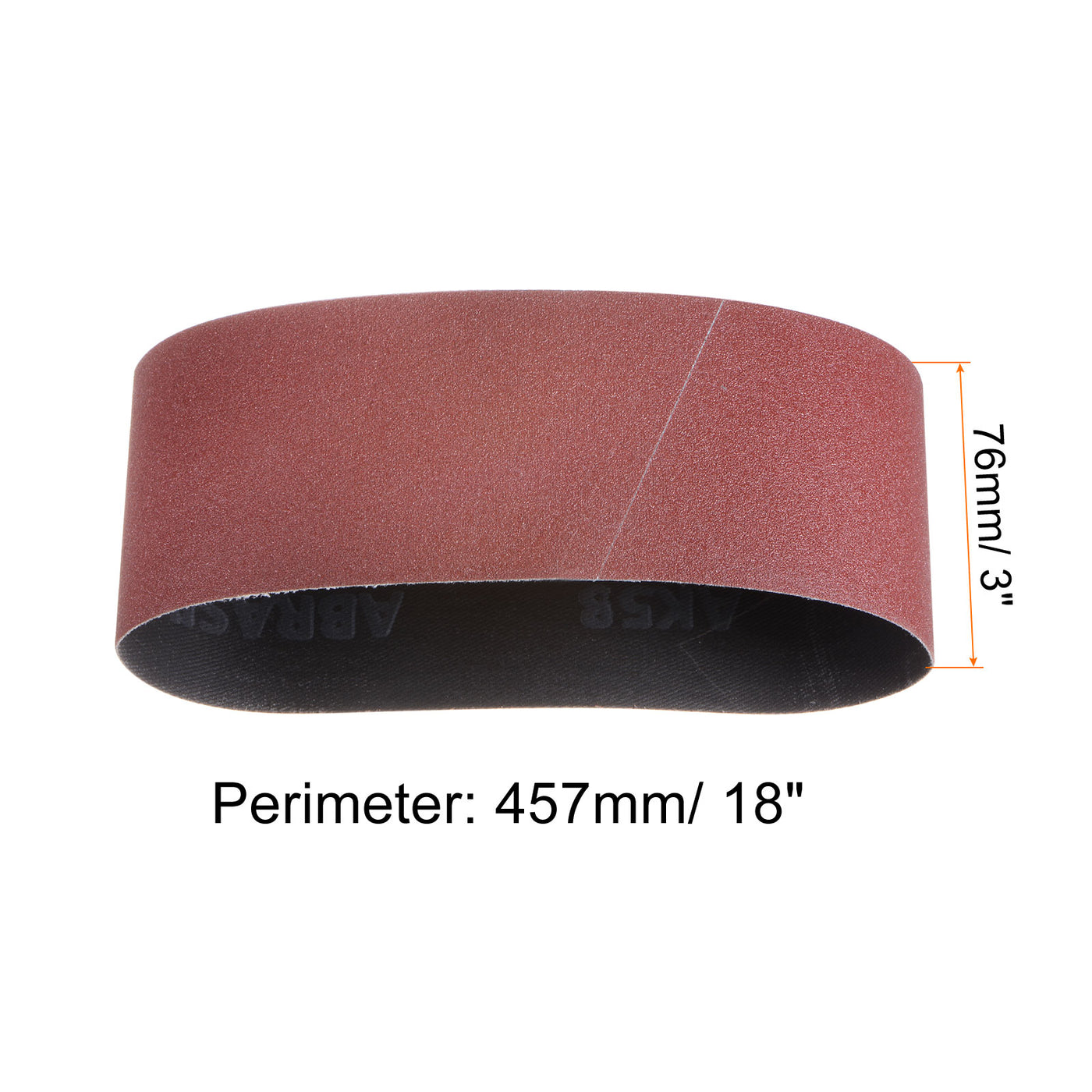 Harfington 10pcs Sanding Belts 3x18" Belt Sander Paper 180 Grit Aluminum Oxide Sandpaper