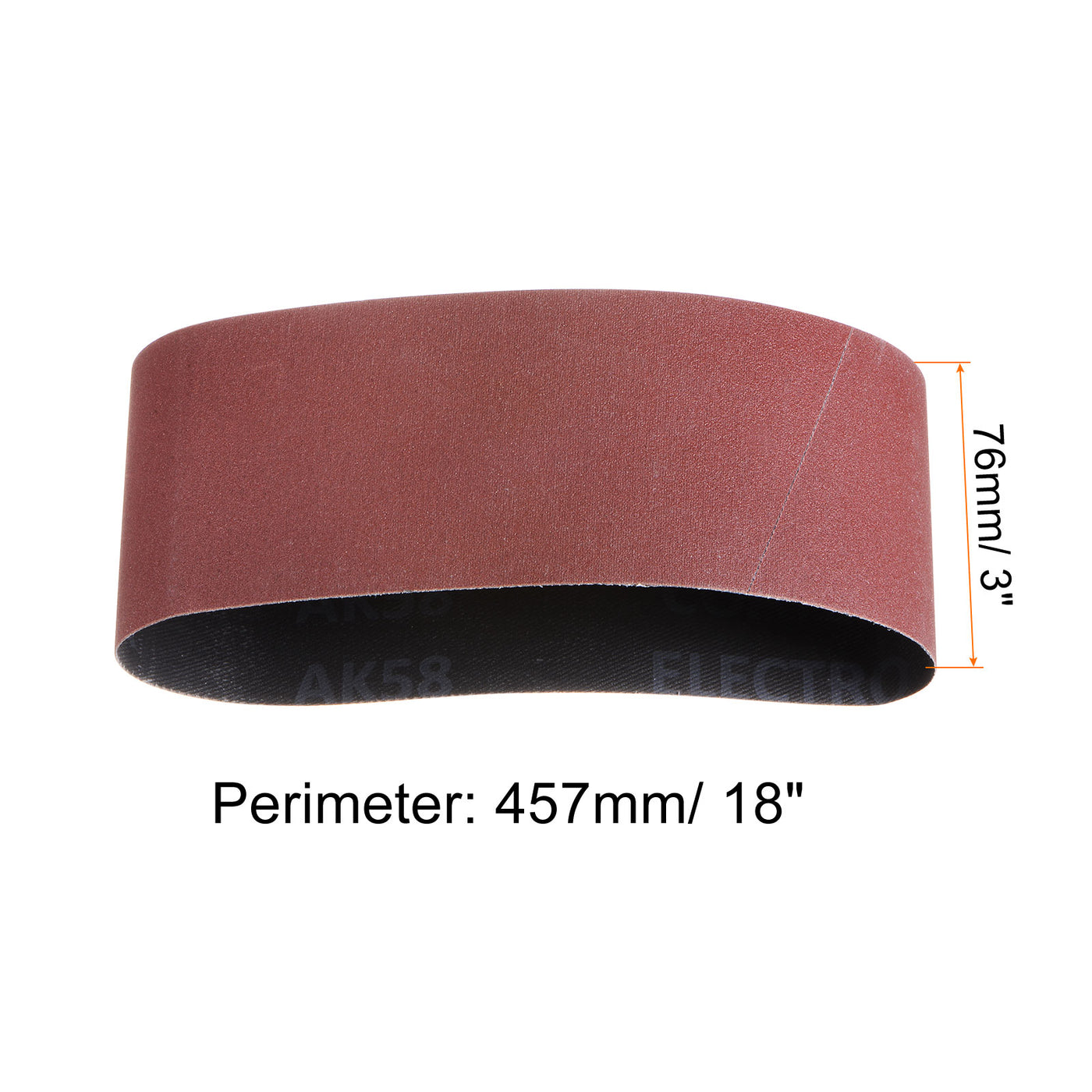 Harfington 5pcs Sanding Belts 3x18" Belt Sander Paper 320 Grit Aluminum Oxide Sandpaper