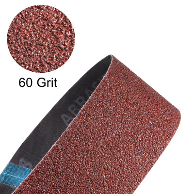 Harfington 3pcs Sanding Belts 4x36" Belt Sander Paper 60 Grit Aluminum Oxide Sandpaper Belt