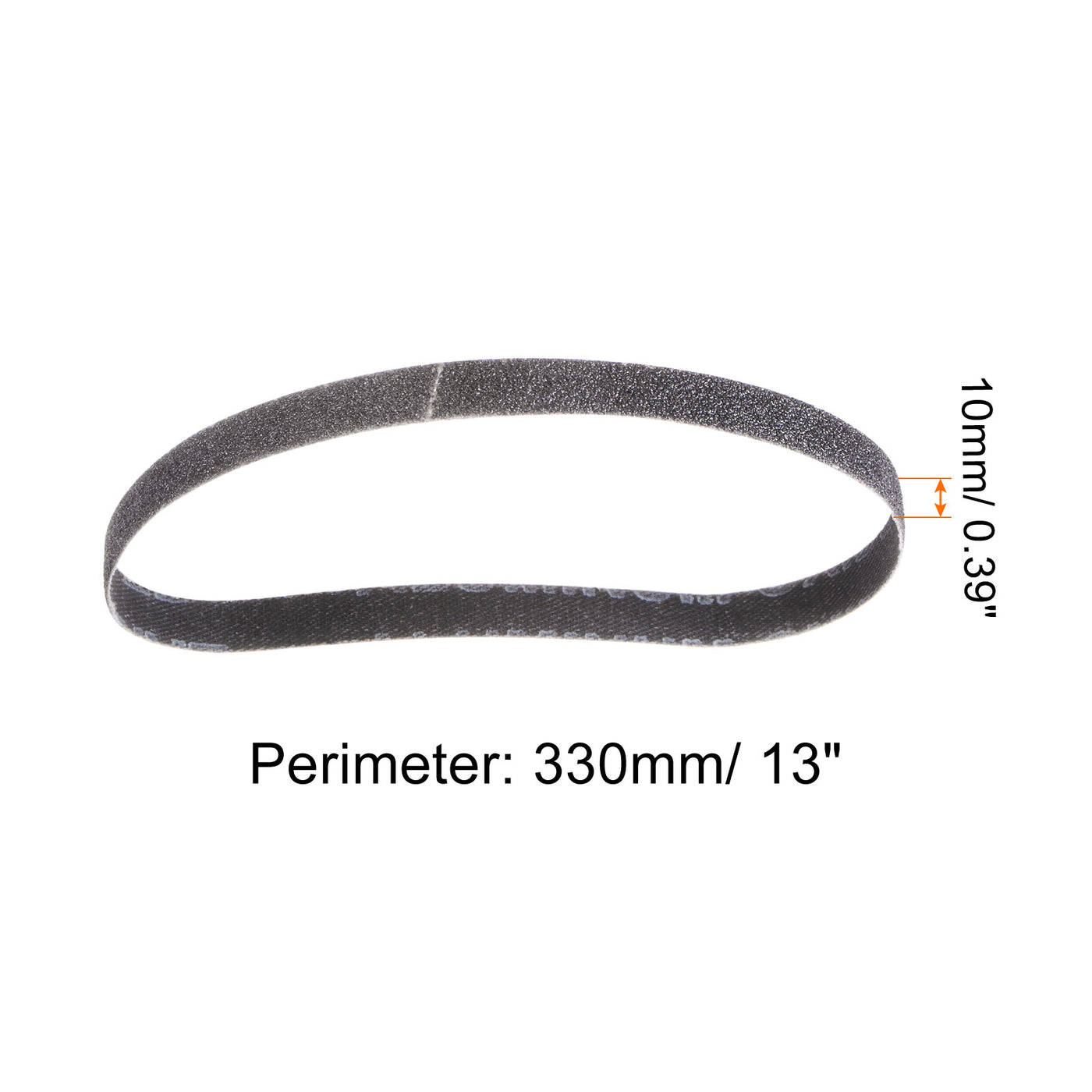 Harfington 10pcs Sanding Belts 3/8x13" Belt Sander Paper 60 Grit Silicon Carbide Sandpaper