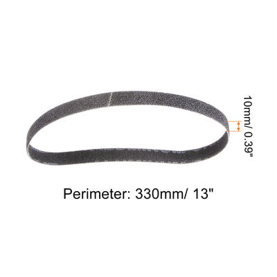 Harfington 10pcs Sanding Belts 3/8x13" Belt Sander Paper 60 Grit Silicon Carbide Sandpaper