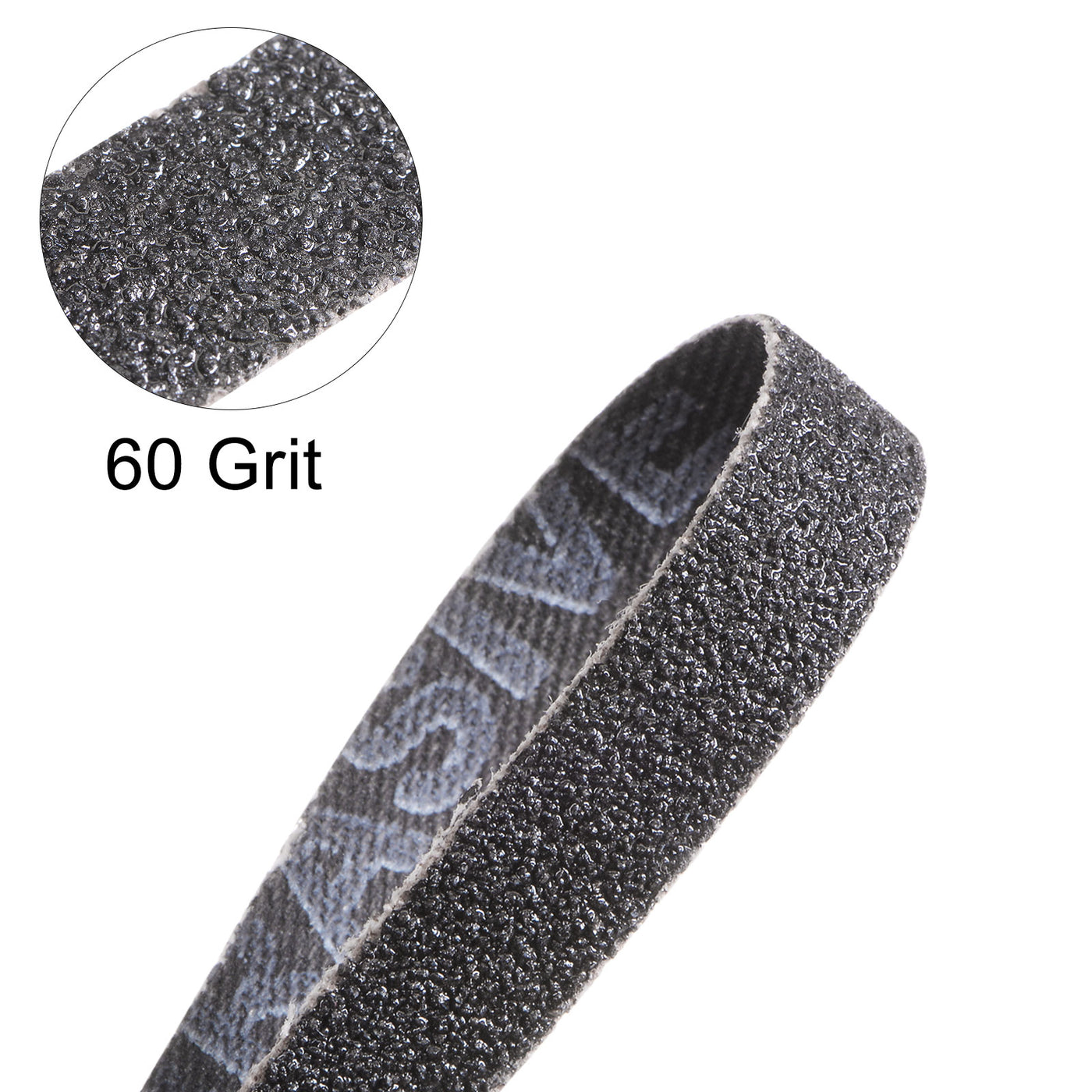 Harfington 10pcs Sanding Belts 3/8x13" Belt Sander Paper 60 Grit Silicon Carbide Sandpaper