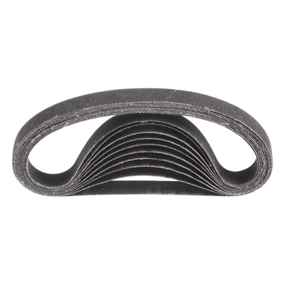 Harfington 10pcs Sanding Belts 3/8x13" Belt Sander Paper 180 Grit Silicon Carbide Sandpaper