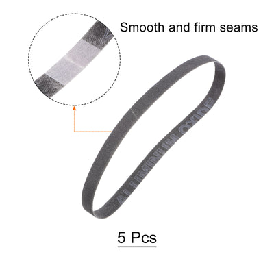 Harfington 5pcs Sanding Belts 3/8x13" Belt Sander Paper 240 Grit Silicon Carbide Sandpaper