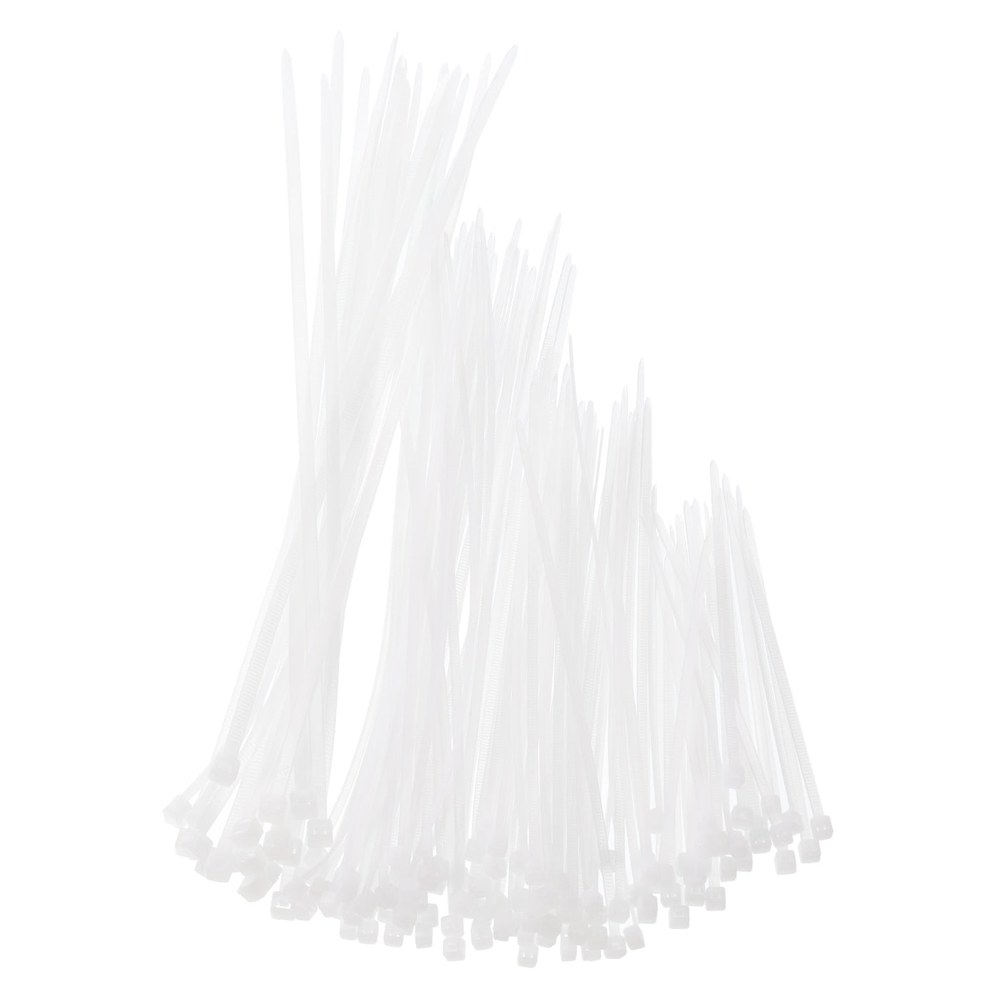 Harfington 570pcs 4/6/8/10 Inch Cable Zip Ties Nylon Cable Ties with 30pcs Mounts, White