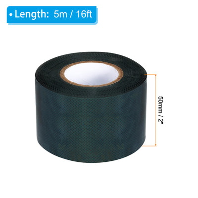 Harfington Turf Tape 2"x16 FT, 2 Pack Double-side Self Adhesive Artificial Grass Seaming Tape for Garden Lawn Jointing Indoor Outdoor Carpet Mat, Green