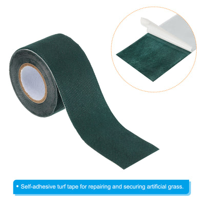 Harfington Turf Tape 2"x16 FT, 4 Pack Self Adhesive Artificial Grass Seaming Tape, Green