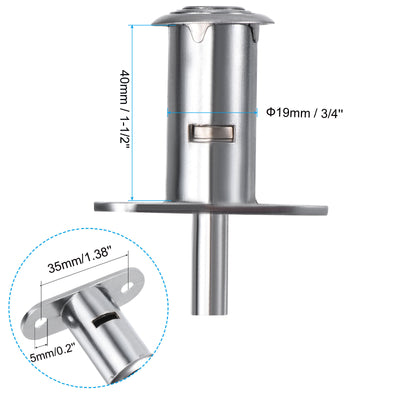 Harfington Cylinder Diameter Cylinder Length Drawer Locks with Keys, Zinc Alloy Chrome Finish Keyed Alike for Door Furniture Locker Lock