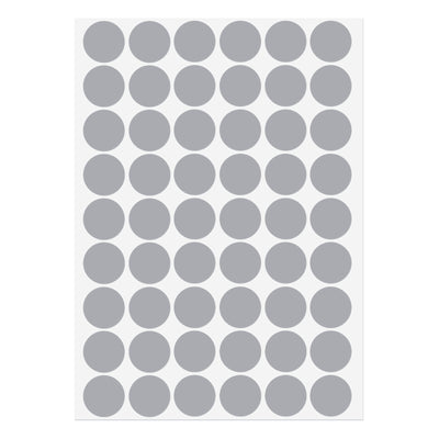 Harfington Uxcell 1 Sheet/54Pcs 21mm Dia PVC Self Adhesive Screw Hole Cover Stickers, Gray