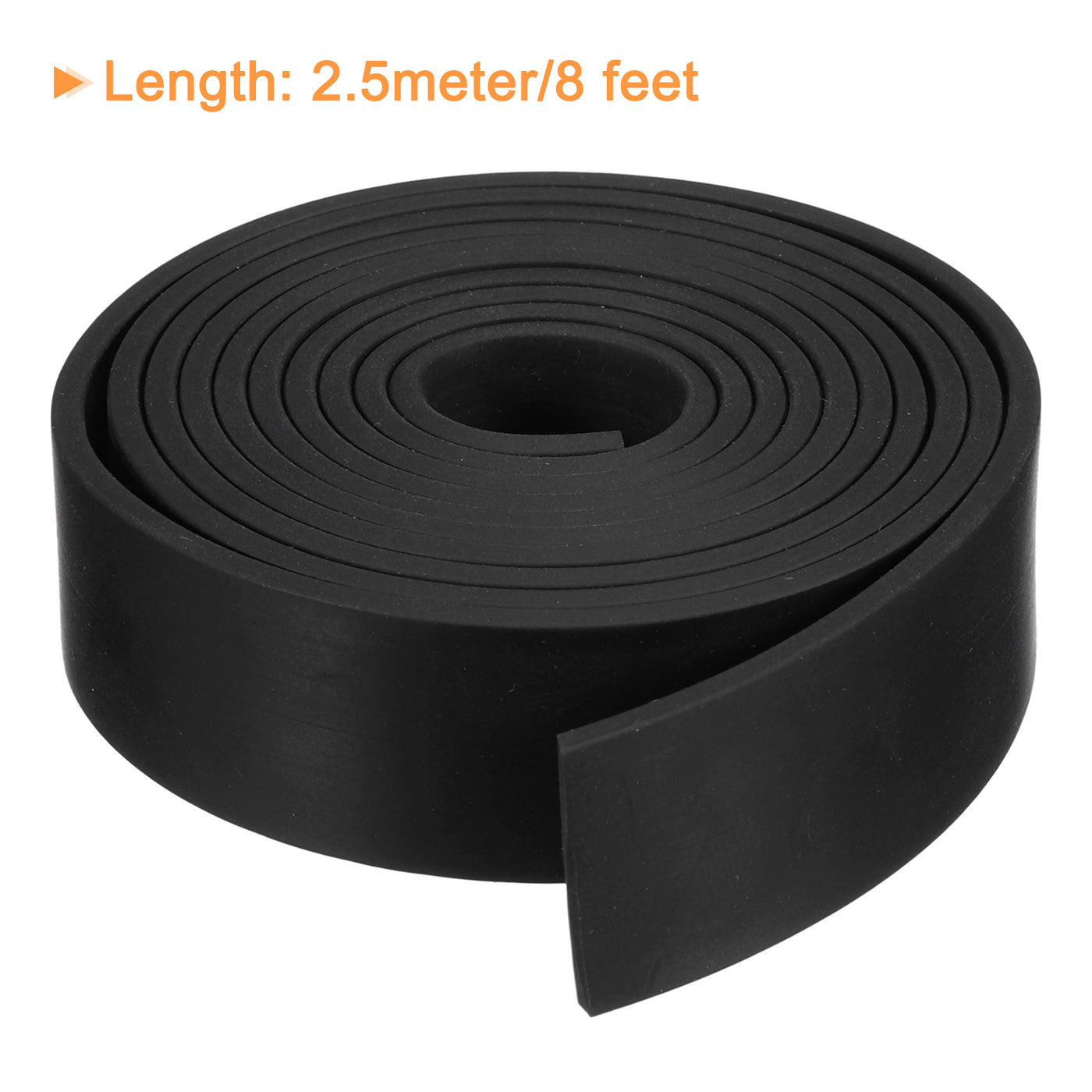 uxcell Uxcell Neoprene Rubber Sheet Rolls Solid Rubber Seal Strip 1/8"T x 1"W x 8'L