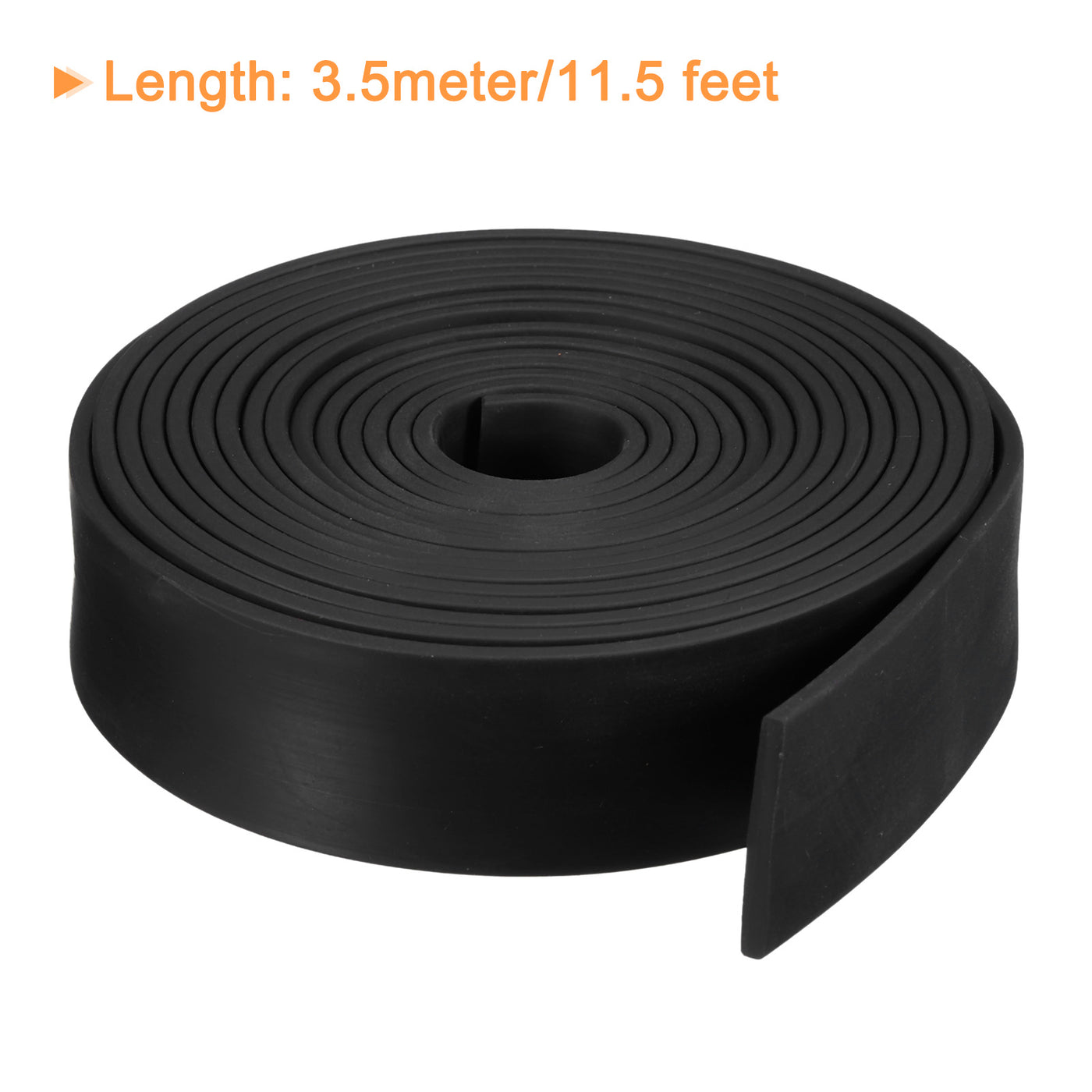 uxcell Uxcell Neoprene Rubber Sheet Rolls Solid Rubber Seal Strip 1/8"T x 1.2"W x 11.5'L